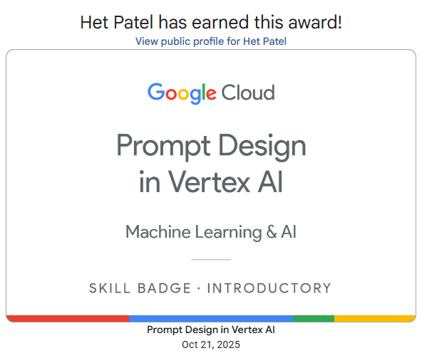 Vertex AI Badge